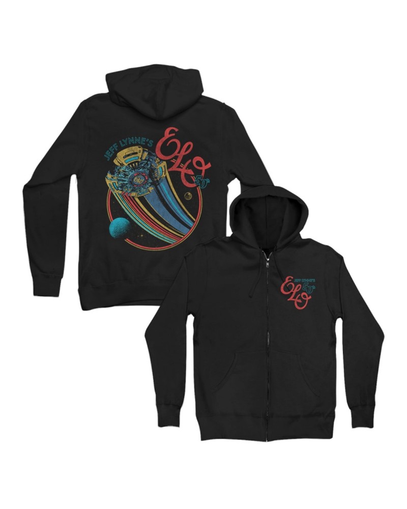 ELO (Electric Light Orchestra) 50th Anniversary Zip Hoodie $20.48 Sweatshirts