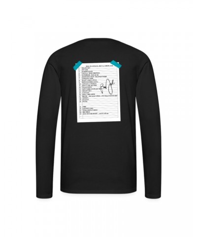 Billy Joel "6-2-23 MSG Set List" Black Long Sleeve Online Exclusive $30.00 Shirts