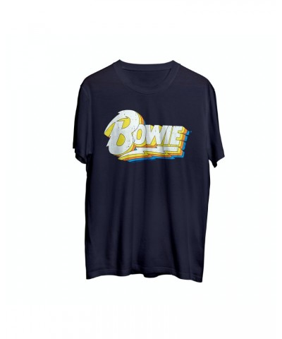 David Bowie White/Yellow Logo T-shirt $16.45 Shirts