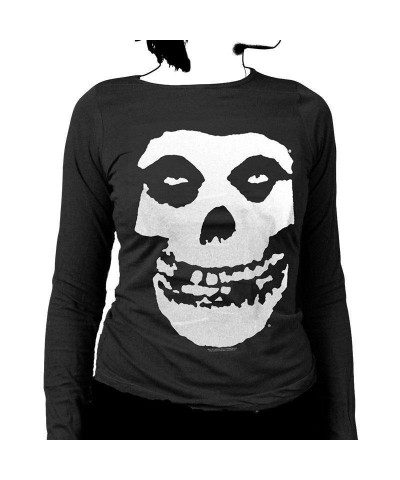 Misfits Classic Fiend Skull Womens Long Sleeve Shirt $6.20 Shirts