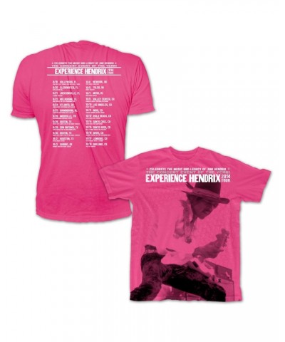 Jimi Hendrix Experience Hendrix 2014 Tour Ladies Guitar Pick T-Shirt $2.44 Shirts