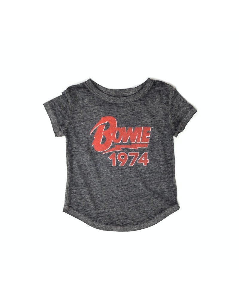 David Bowie Bowie 1974 Toddler Grey Tee $5.70 Shirts