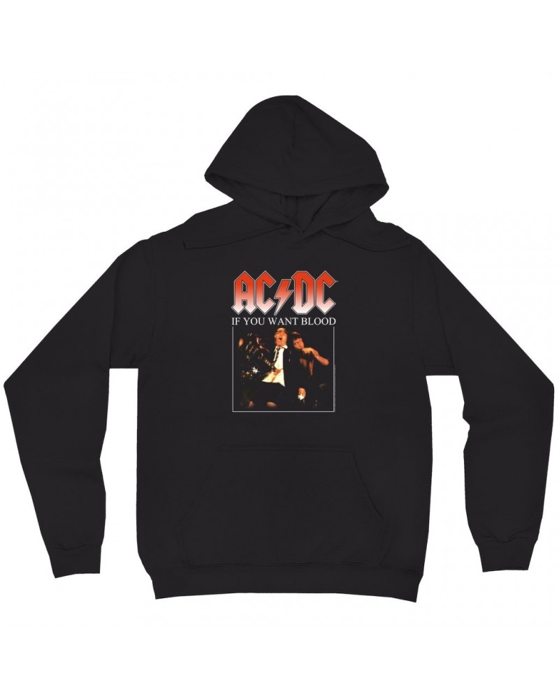 AC/DC Hoodie | If You Want Blood Album Art Hoodie $15.98 Sweatshirts