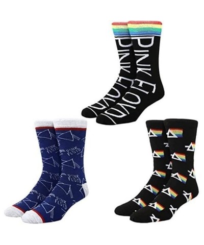 Pink Floyd Mens Casual Crew Socks 3 Pack $6.90 Footware