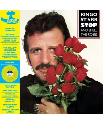 Ringo Starr Stop & Smell The Roses: Yellow Submarine Edition Vinyl Record $9.69 Vinyl