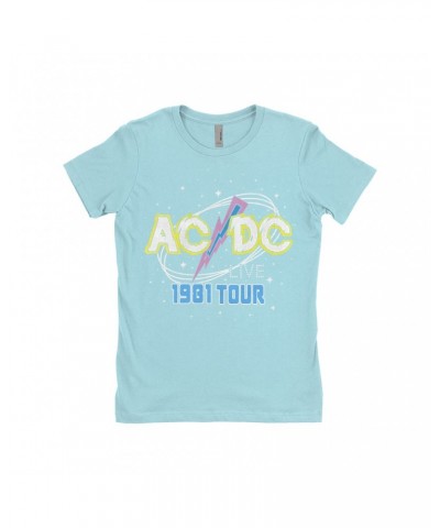 AC/DC Ladies' Boyfriend T-Shirt | LIVE 1978 Tour Design Shirt $9.23 Shirts