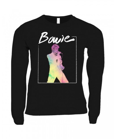 David Bowie Long Sleeve Shirt | Bowie 1983 Concert In Pastels Shirt $13.48 Shirts