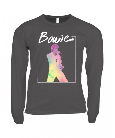 David Bowie Long Sleeve Shirt | Bowie 1983 Concert In Pastels Shirt $13.48 Shirts