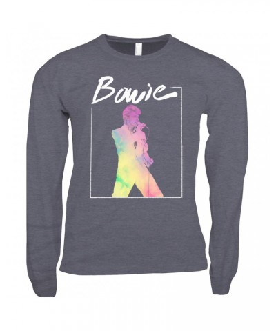 David Bowie Long Sleeve Shirt | Bowie 1983 Concert In Pastels Shirt $13.48 Shirts