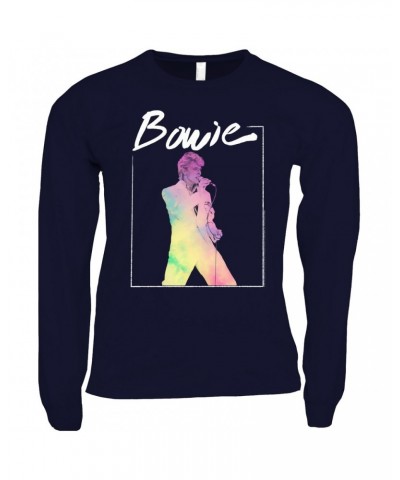 David Bowie Long Sleeve Shirt | Bowie 1983 Concert In Pastels Shirt $13.48 Shirts