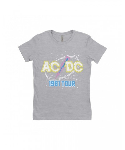 AC/DC Ladies' Boyfriend T-Shirt | LIVE 1978 Tour Design Shirt $9.23 Shirts