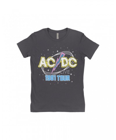 AC/DC Ladies' Boyfriend T-Shirt | LIVE 1978 Tour Design Shirt $9.23 Shirts