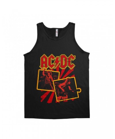 AC/DC Unisex Tank Top | Back In Black Tour 1980 Distressed Shirt $9.73 Shirts