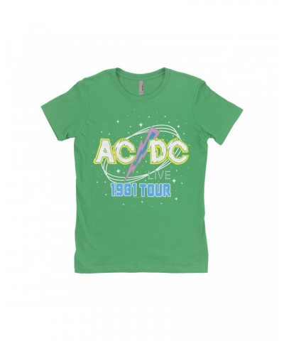 AC/DC Ladies' Boyfriend T-Shirt | LIVE 1978 Tour Design Shirt $9.23 Shirts