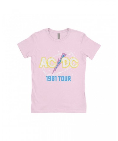 AC/DC Ladies' Boyfriend T-Shirt | LIVE 1978 Tour Design Shirt $9.23 Shirts