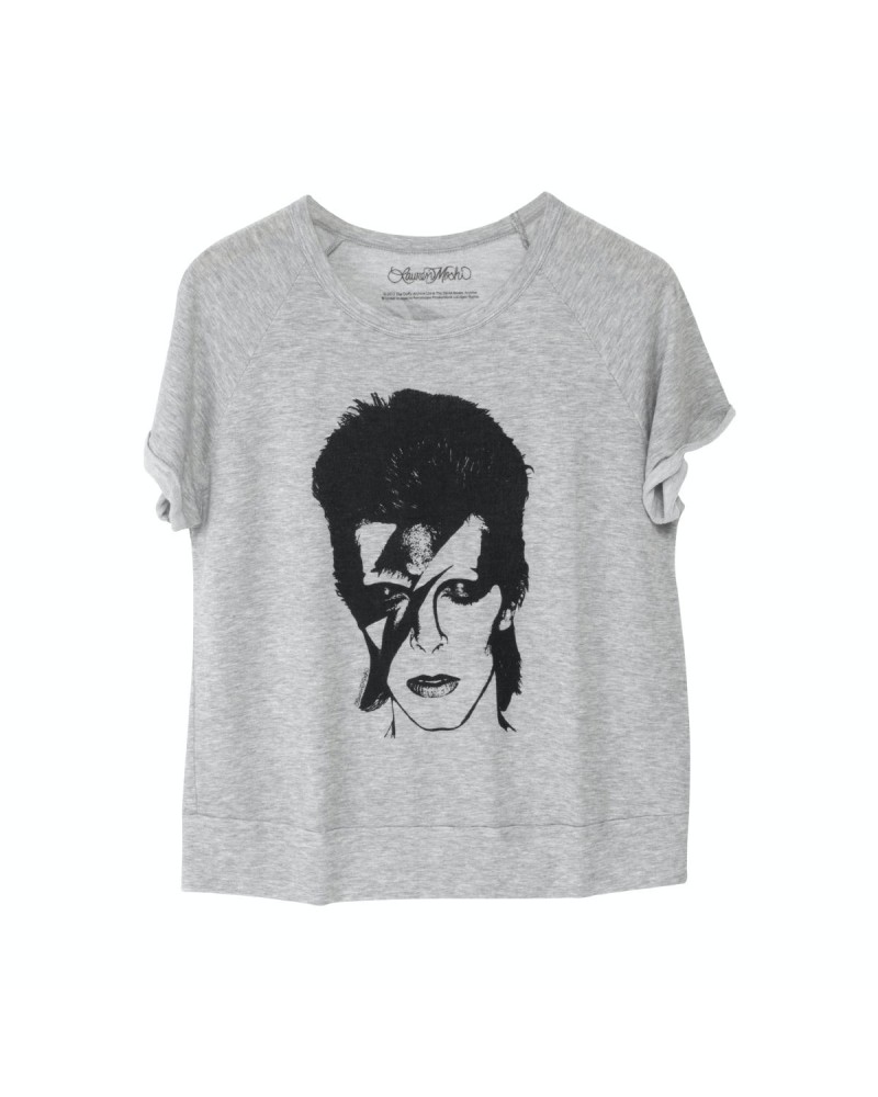 David Bowie Aladdin Sane Lauren Moshi Short Sleeve Women's T-Shirt $46.20 Shirts