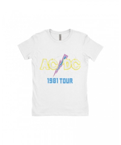 AC/DC Ladies' Boyfriend T-Shirt | LIVE 1978 Tour Design Shirt $9.23 Shirts