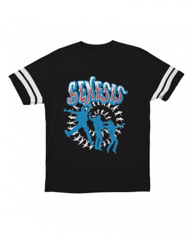 Genesis T-Shirt | Jumping In Distressed Football Shirt $14.17 Shirts