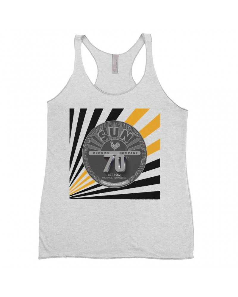 Sun Records Ladies' Tank Top | 70th Silver Shirt $11.00 Shirts