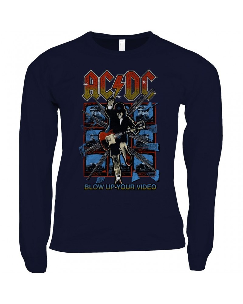 AC/DC Long Sleeve Shirt | Blow Up Your Video Design Shirt $8.99 Shirts