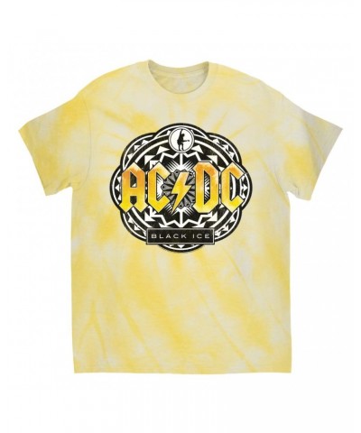 AC/DC T-Shirt | Black Ice Tribal Yellow Design Tie Dye Shirt $9.97 Shirts