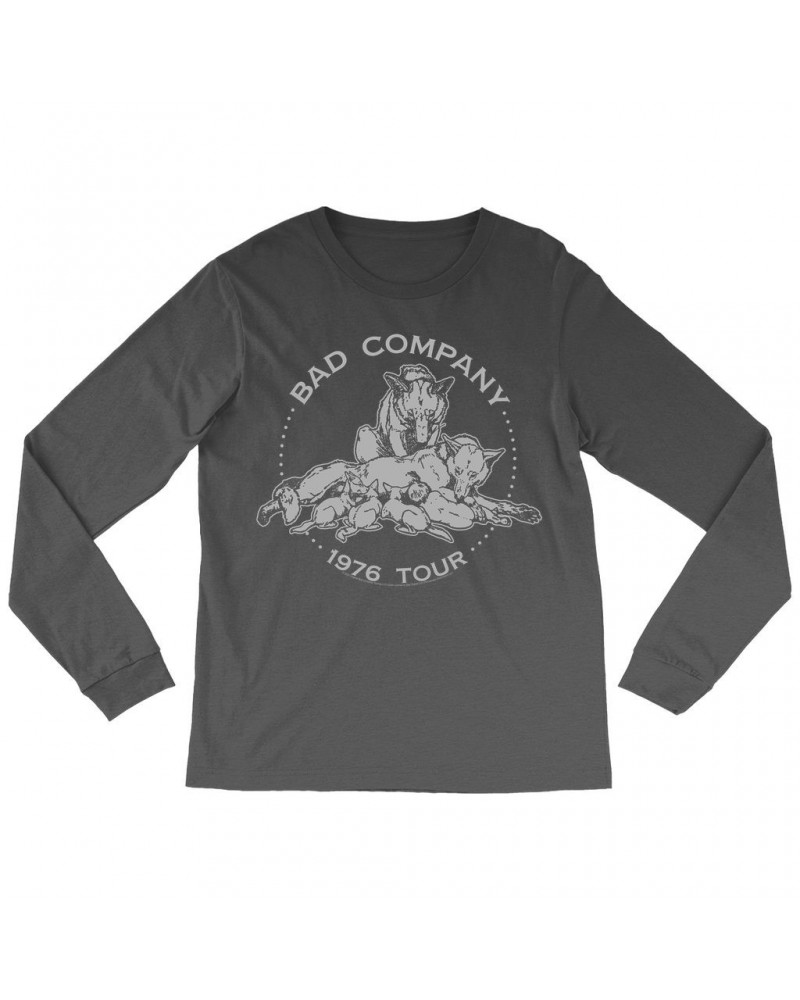 Bad Company Long Sleeve Shirt | Run With The Pack 1976 Tour Shirt $12.88 Shirts