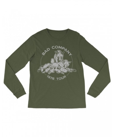 Bad Company Long Sleeve Shirt | Run With The Pack 1976 Tour Shirt $12.88 Shirts