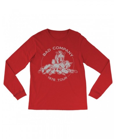 Bad Company Long Sleeve Shirt | Run With The Pack 1976 Tour Shirt $12.88 Shirts