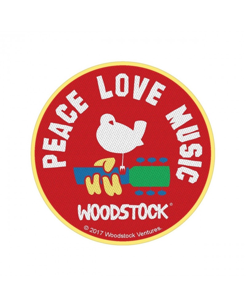 Woodstock Sew-On Patch - Peace Love Music (Patch) $8.36 Accessories