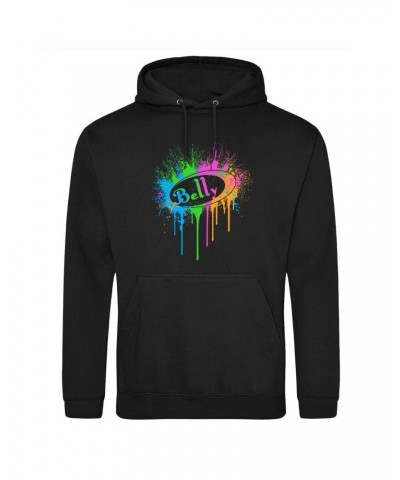 Belly Neon Splat Logo Pullover Hoodie - Black $13.60 Sweatshirts