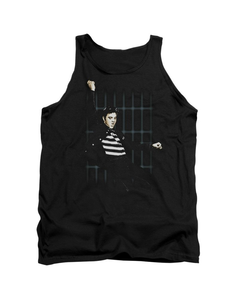 Elvis Presley Tank Top | BLUE BARS Sleeveless Shirt $7.38 Shirts