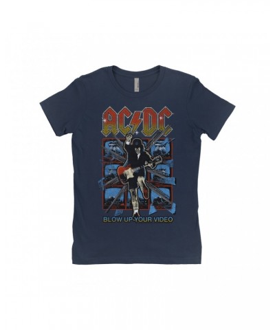 AC/DC Ladies' Boyfriend T-Shirt | Blow Up Your Video Design Shirt $9.73 Shirts