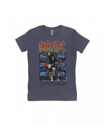 AC/DC Ladies' Boyfriend T-Shirt | Blow Up Your Video Design Shirt $9.73 Shirts