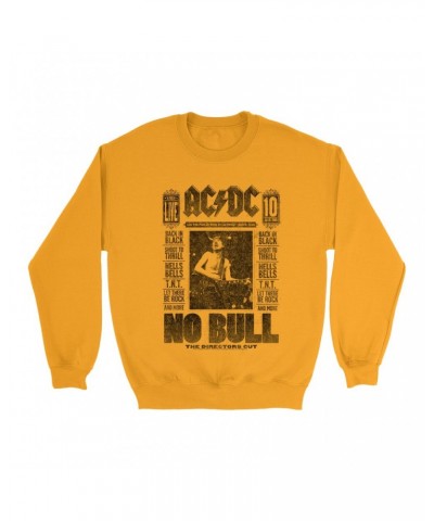 AC/DC Bright Colored Sweatshirt | No Bull Album Cover Design Distressed Sweatshirt $11.18 Sweatshirts