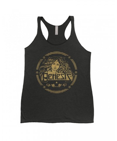 Genesis Ladies' Tank Top | Band Art Nouveau Gold Logo Shirt $9.26 Shirts