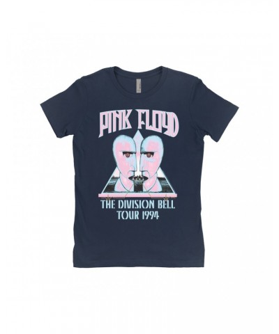 Pink Floyd Ladies' Boyfriend T-Shirt | Colorful Division Bell 1994 Tour Design Shirt $10.98 Shirts