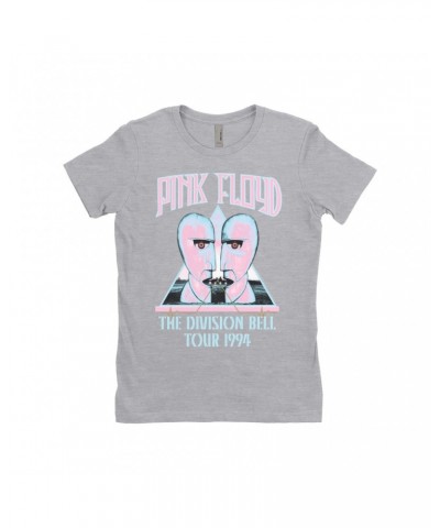 Pink Floyd Ladies' Boyfriend T-Shirt | Colorful Division Bell 1994 Tour Design Shirt $10.98 Shirts