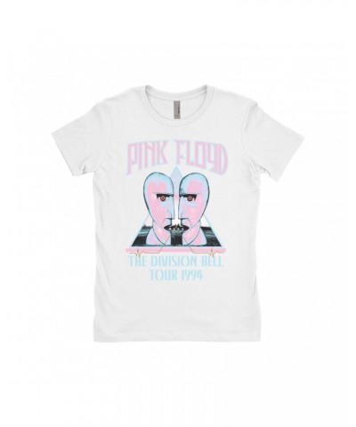 Pink Floyd Ladies' Boyfriend T-Shirt | Colorful Division Bell 1994 Tour Design Shirt $10.98 Shirts