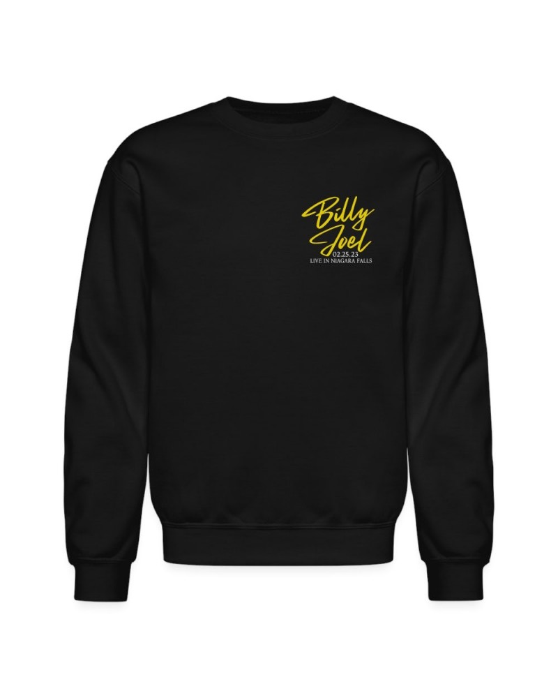 Billy Joel "2-25-23 Niagara Falls Set List" Black Crewneck - Online Exclusive $25.50 Sweatshirts