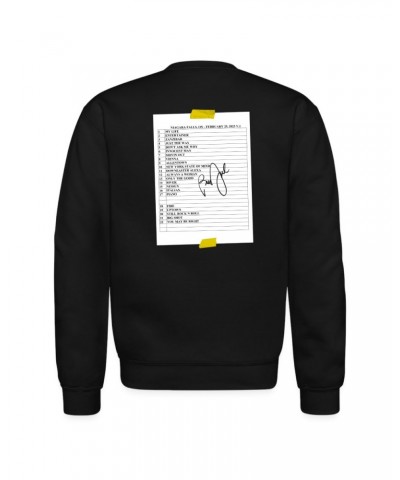 Billy Joel "2-25-23 Niagara Falls Set List" Black Crewneck - Online Exclusive $25.50 Sweatshirts