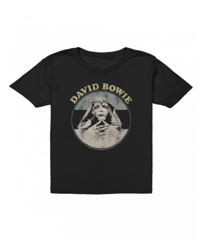 David Bowie Kids T-Shirt | Pastel Bowie Sphinx Image Distressed Kids T-Shirt $9.73 Kids