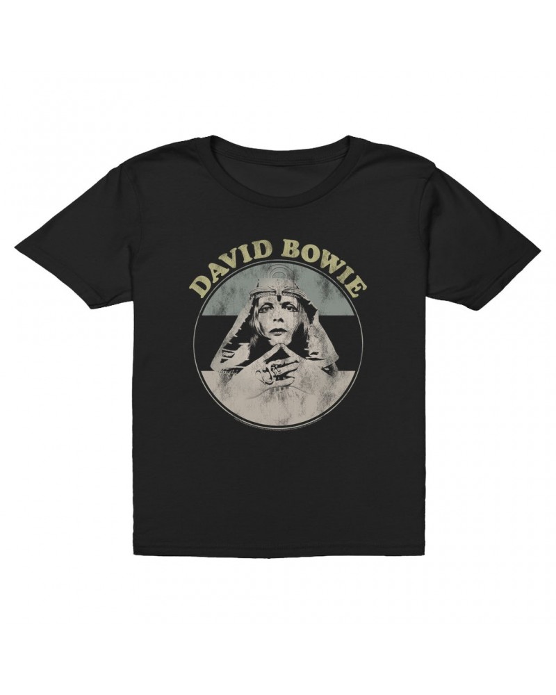 David Bowie Kids T-Shirt | Pastel Bowie Sphinx Image Distressed Kids T-Shirt $9.73 Kids