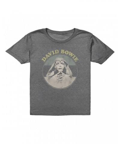 David Bowie Kids T-Shirt | Pastel Bowie Sphinx Image Distressed Kids T-Shirt $9.73 Kids