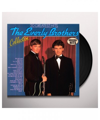 The Everly Brothers 20 GREATEST HITS Vinyl Record $6.85 Vinyl