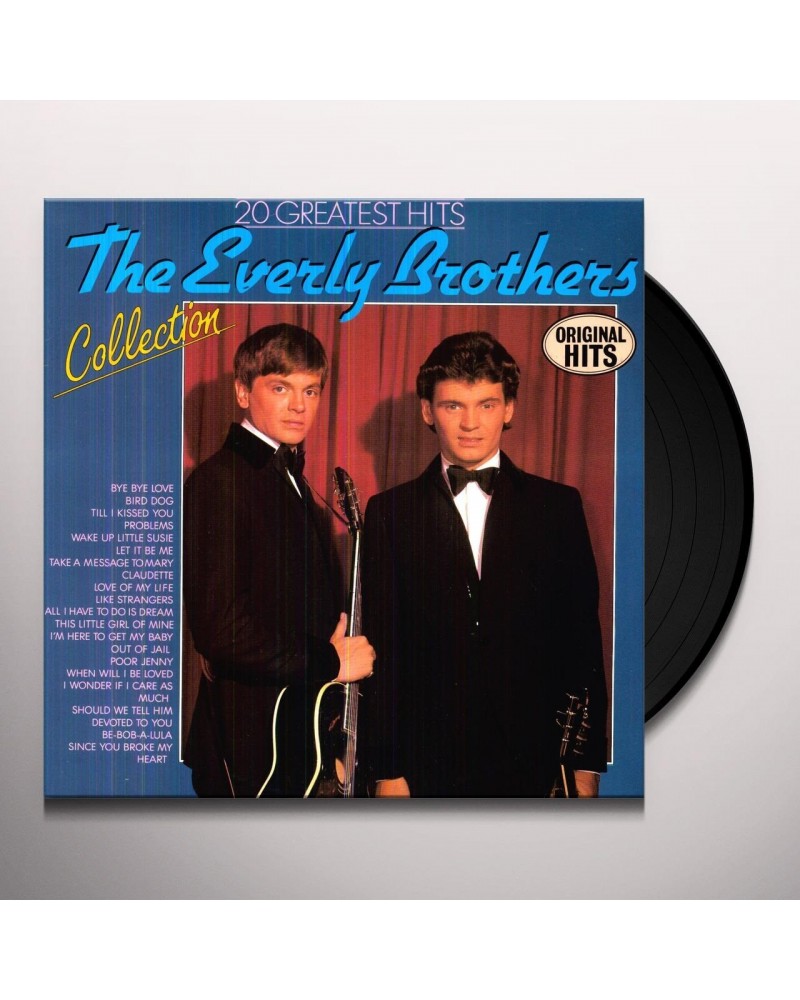 The Everly Brothers 20 GREATEST HITS Vinyl Record $6.85 Vinyl