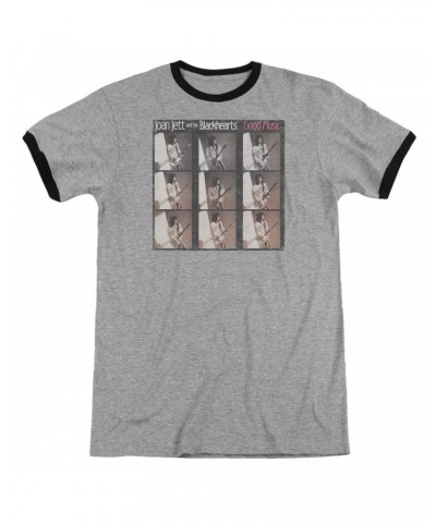 Joan Jett & the Blackhearts Shirt | GOOD MUSIC Premium Ringer Tee $11.04 Shirts