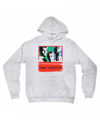 The Police Hoodie | Red Rainbow Ombre Synchronicity Hoodie $19.58 Sweatshirts