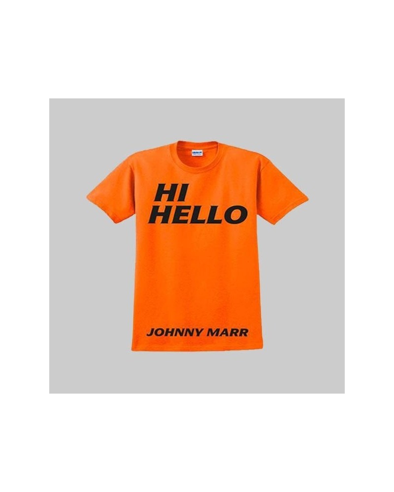 Johnny Marr HI HELLO ORANGE T-SHIRT $5.49 Shirts