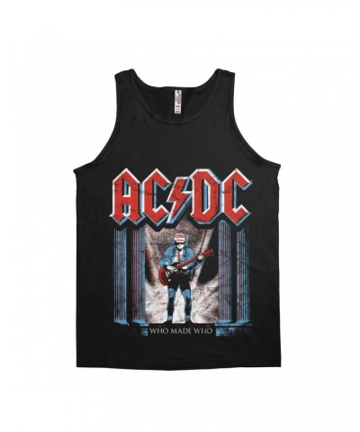 AC/DC Unisex Tank Top | Who Made Who Red White Blue Shirt $12.48 Shirts