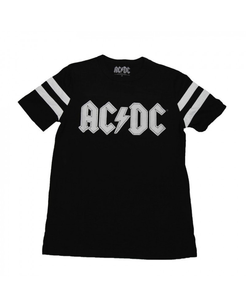 AC/DC Shoot To Thrill Striped Sleeve T-Shirt $9.50 Shirts